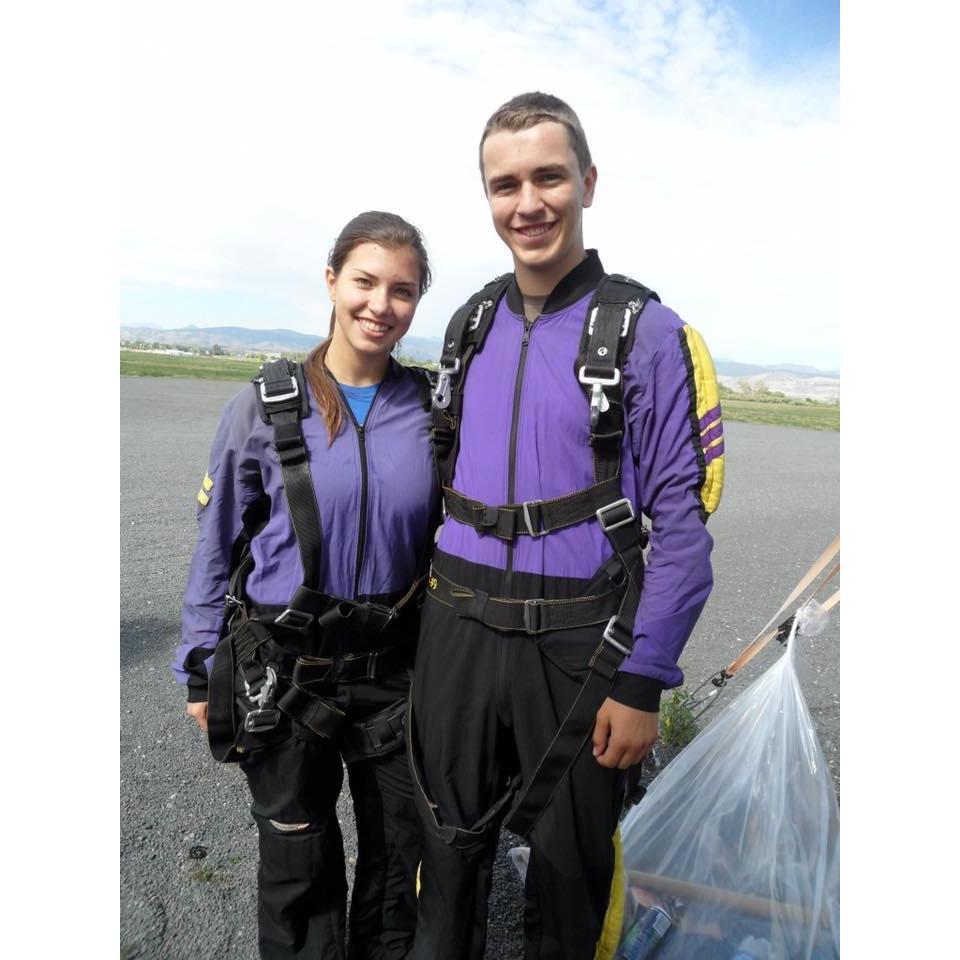Skydiving for 18th birthday (2012)