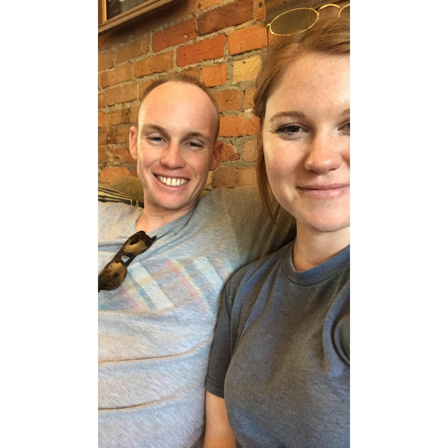 We grabbed this selfie right before we got tattoos together in Wilmington