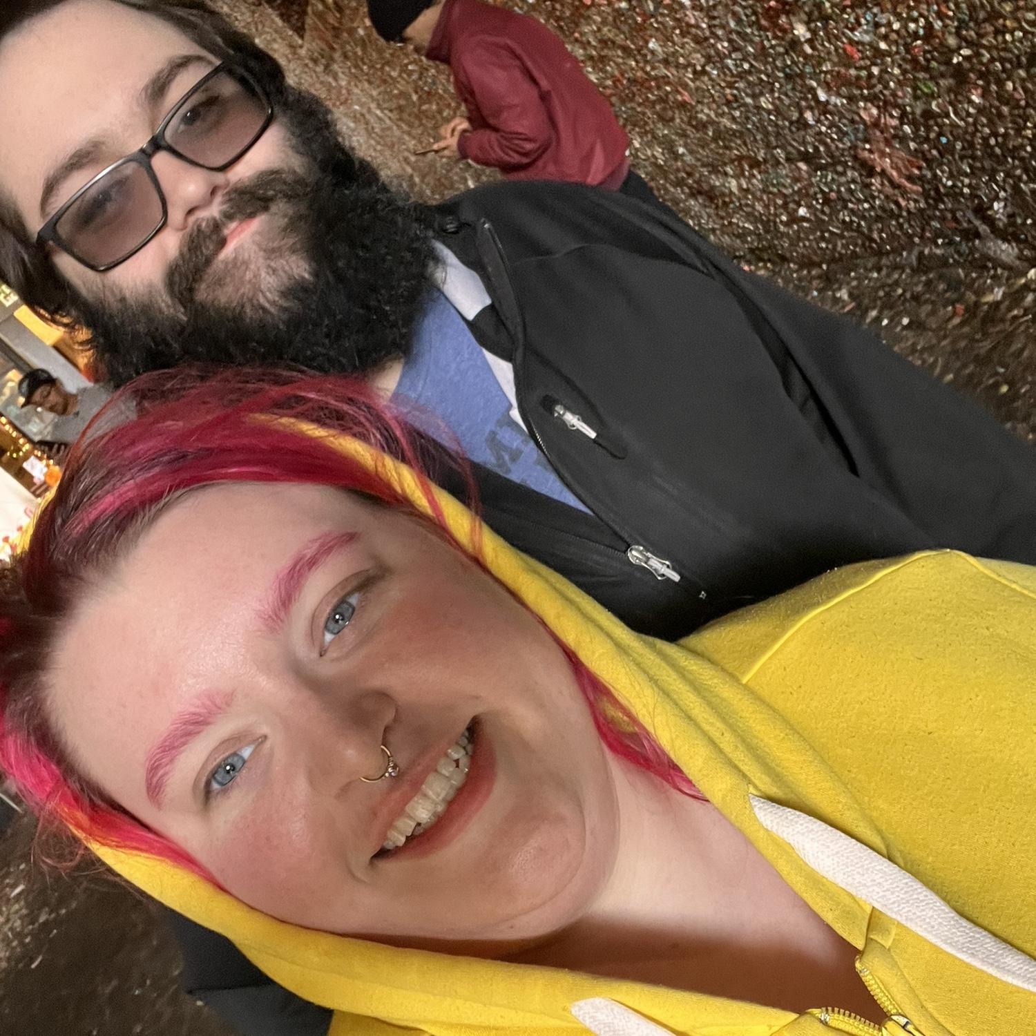 Seattle date, Robert was so grossed out by the gum wall.