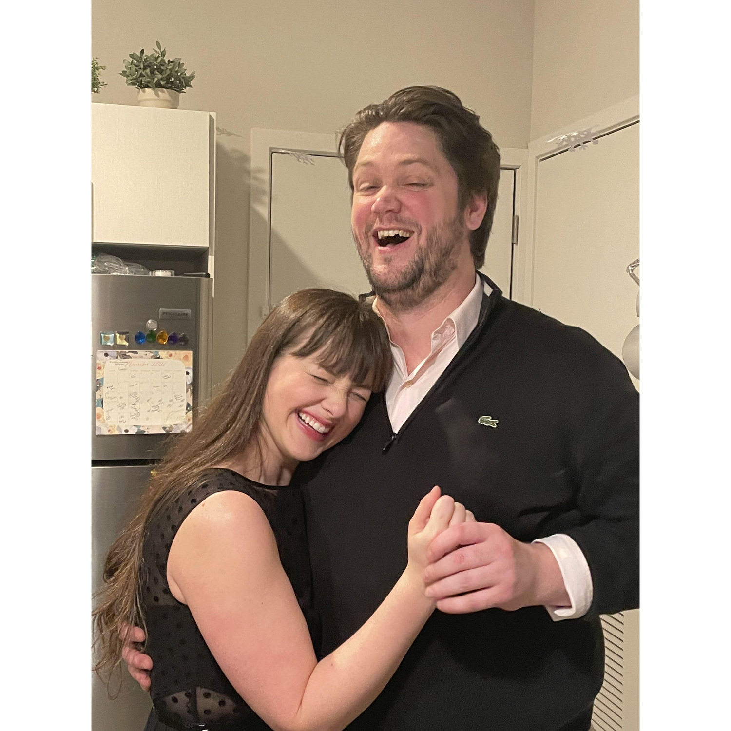 Believe it or not, we were not yet dating when we took this picture.