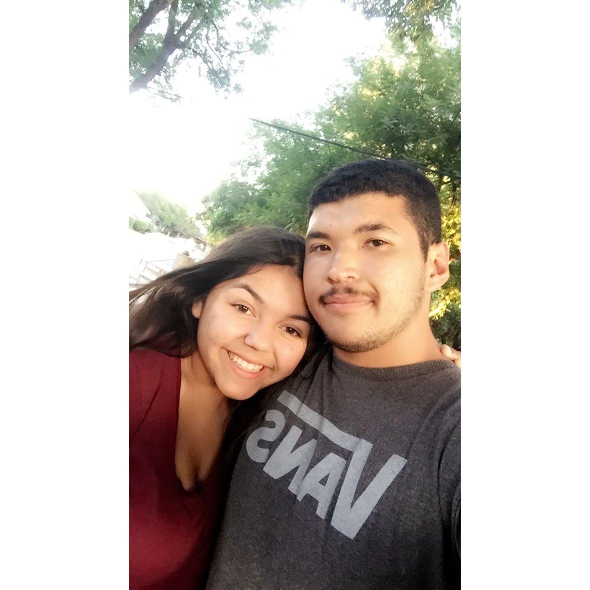 One of the first picture's we ever took together as a couple