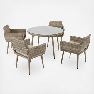 Avery Outdoor Arm Chair, Set of 2