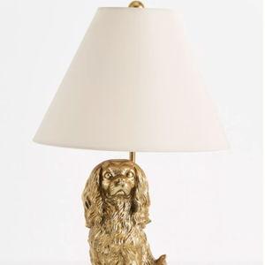 Anthropologie Cavalier King Charles Spaniel Lamp