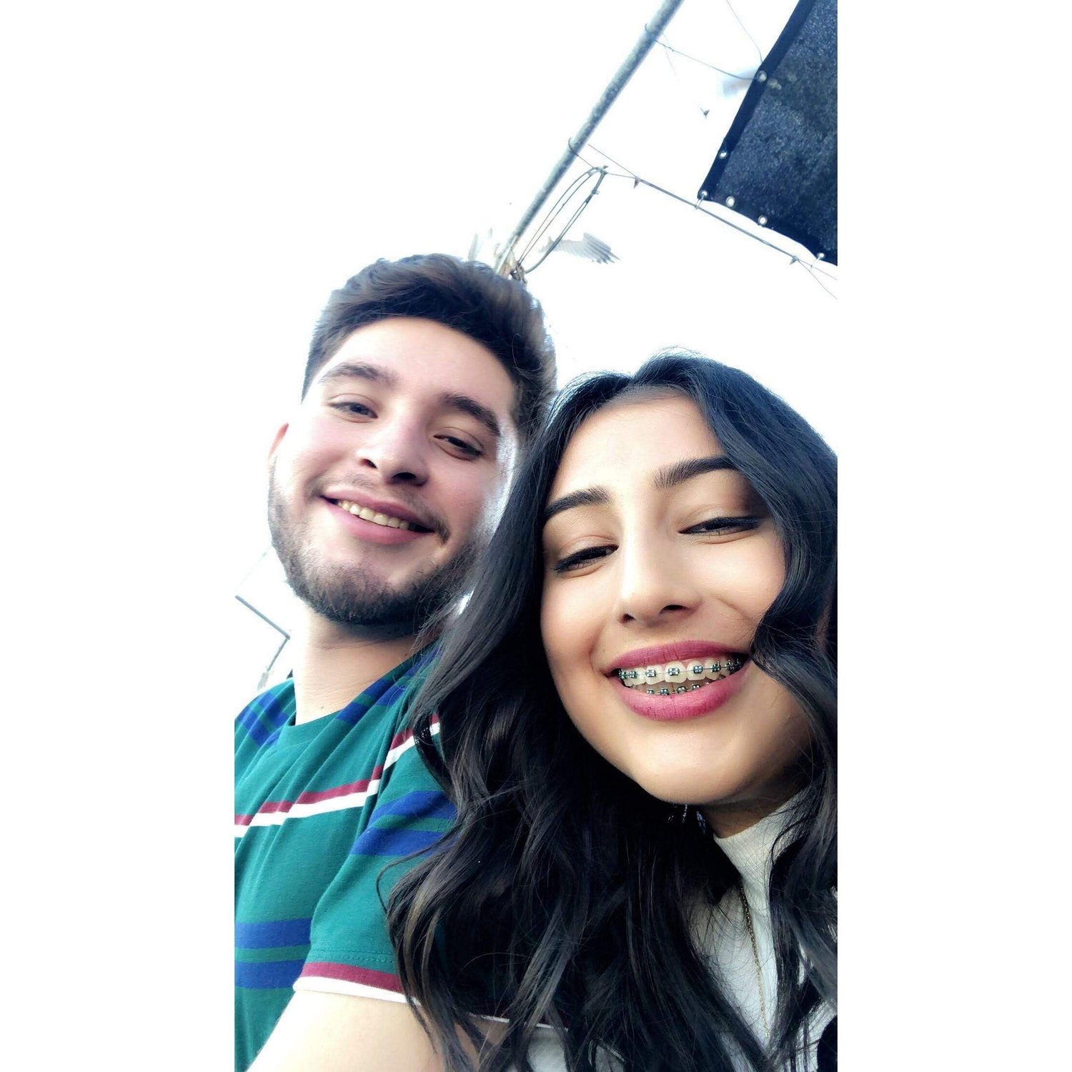 Our first photo together.