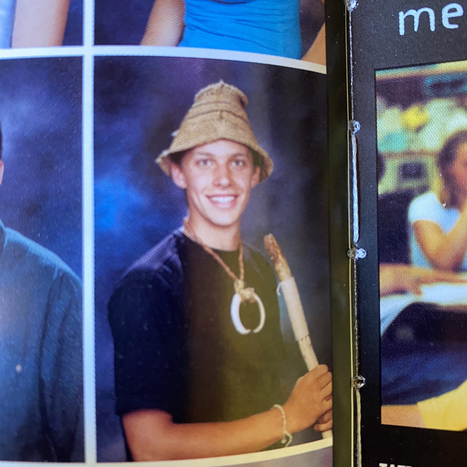 High school yearbook. Don’t ask
