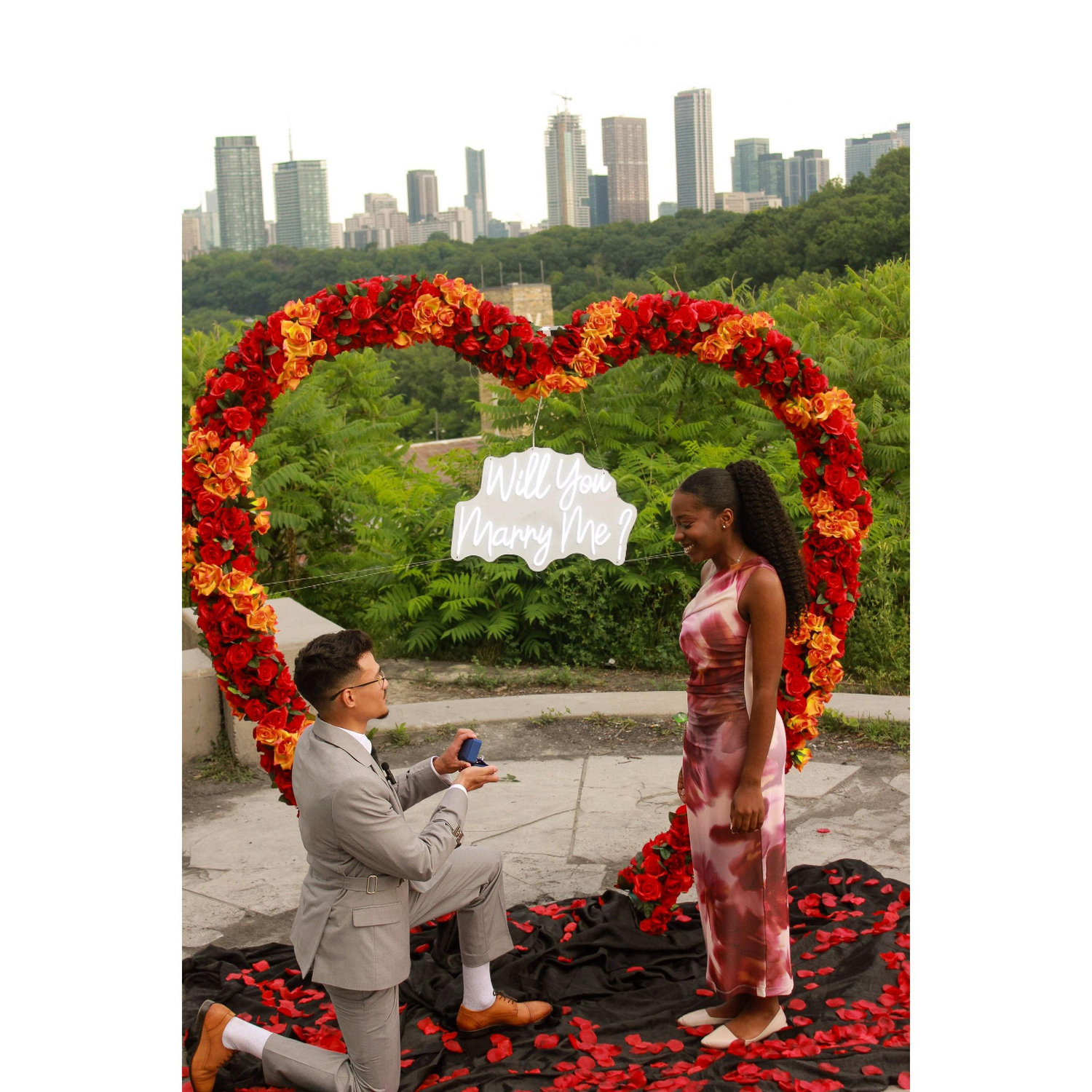 She said yes!