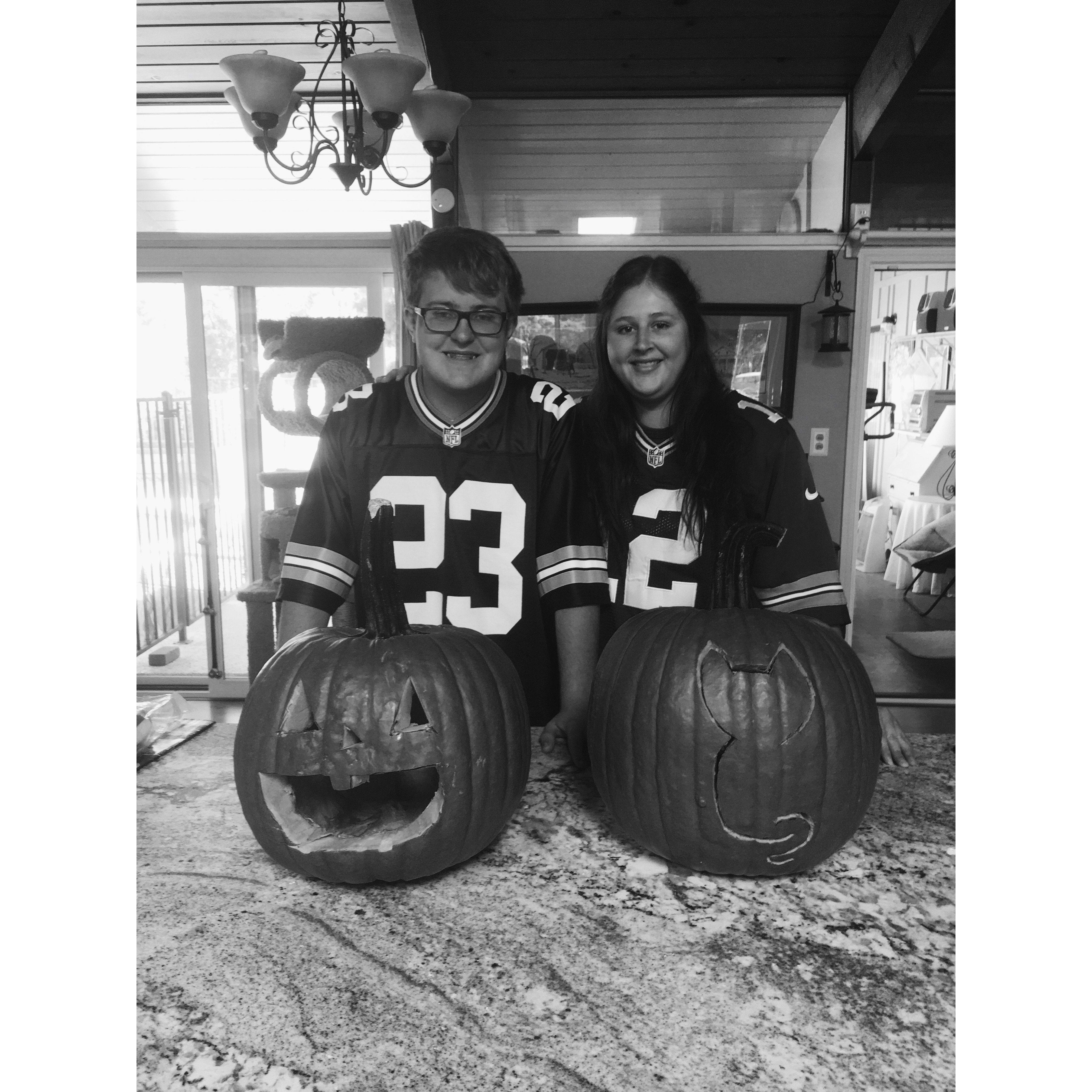 The first and probably last time we did anything Halloween related (not G's favorite holiday but I talk him into doing stuff with me). 10/20/2019