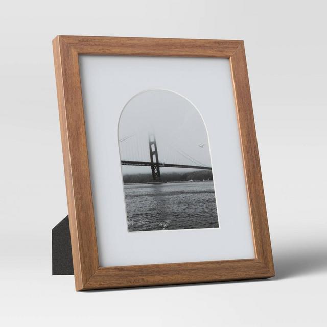 8" x 10" Matted to 5" x 7" Single Image Table Frame with Arch Brown - Threshold™