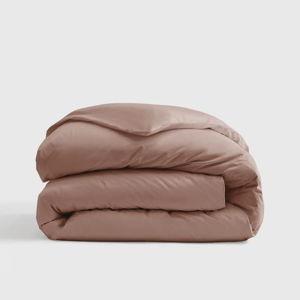 Classic Organic Percale Duvet Cover in Clay