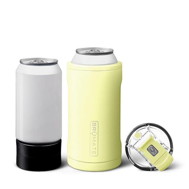 BrüMate Hopsulator Trio 3-in-1 Insulated Can Cooler for 12oz / 16oz Cans + 100% Leak Proof Tumbler with Lid | Insulated for Beer, Soda, and Energy Drinks (Prickly Pear)