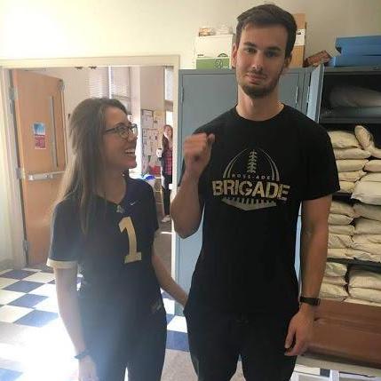 October 2017: "Sports day" for PT school - Jordan clearly very enthusiastic to "Boiler UP"