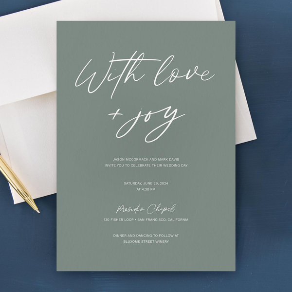 Zola Wedding Invitations - Nahomi Classic