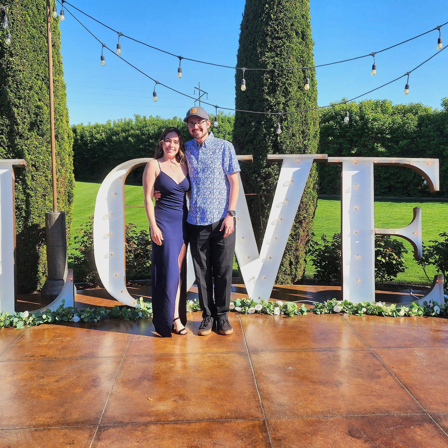 The first wedding we attended together