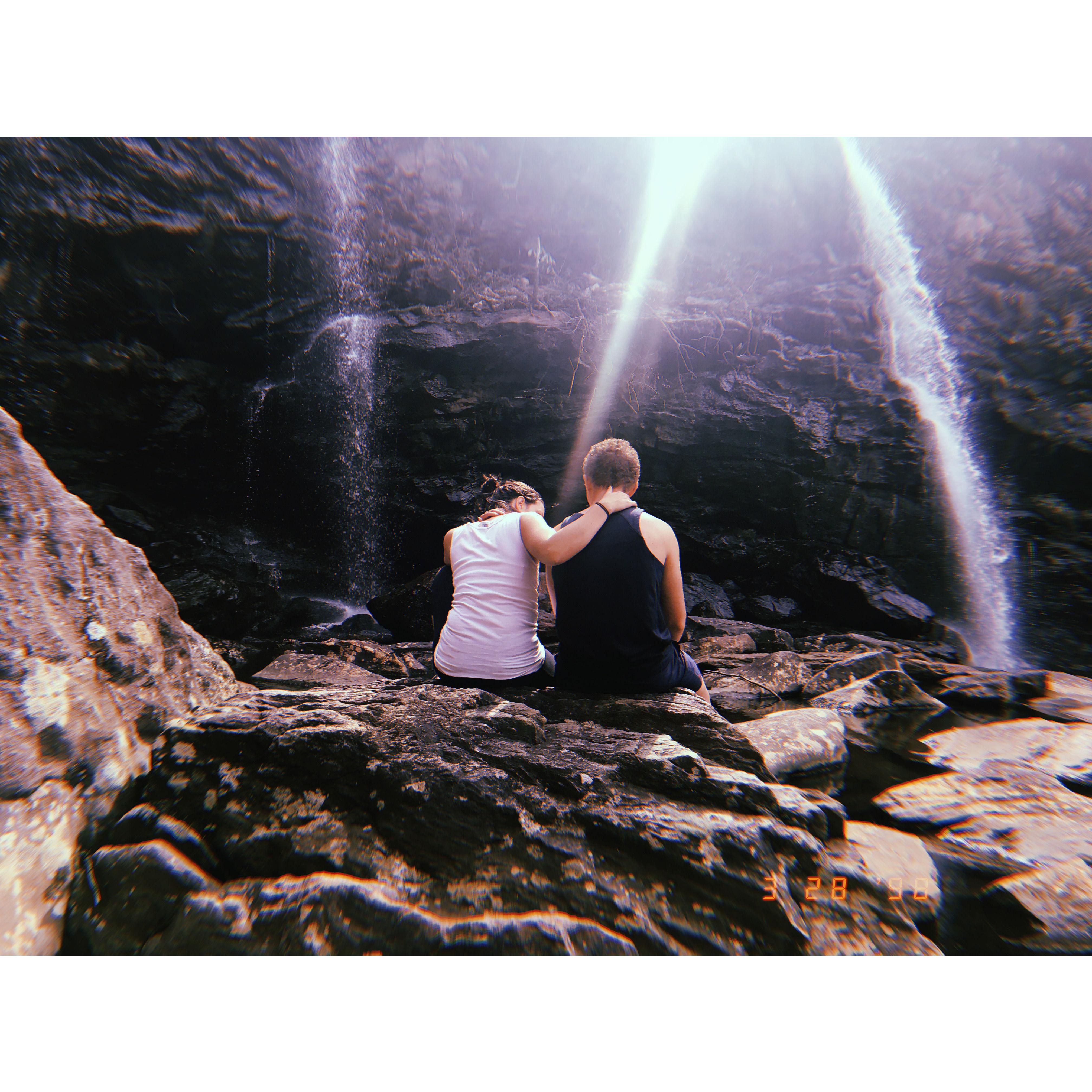 Ollie and Lizzy in at Bad Creek in Glenville, NC
