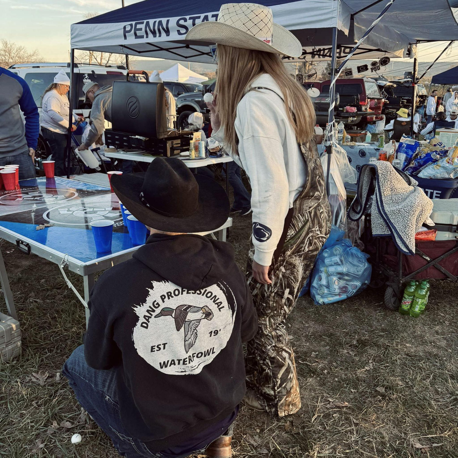 Brought our families together for the first time over Penn State football (and a trip to the hospital for a head injury)