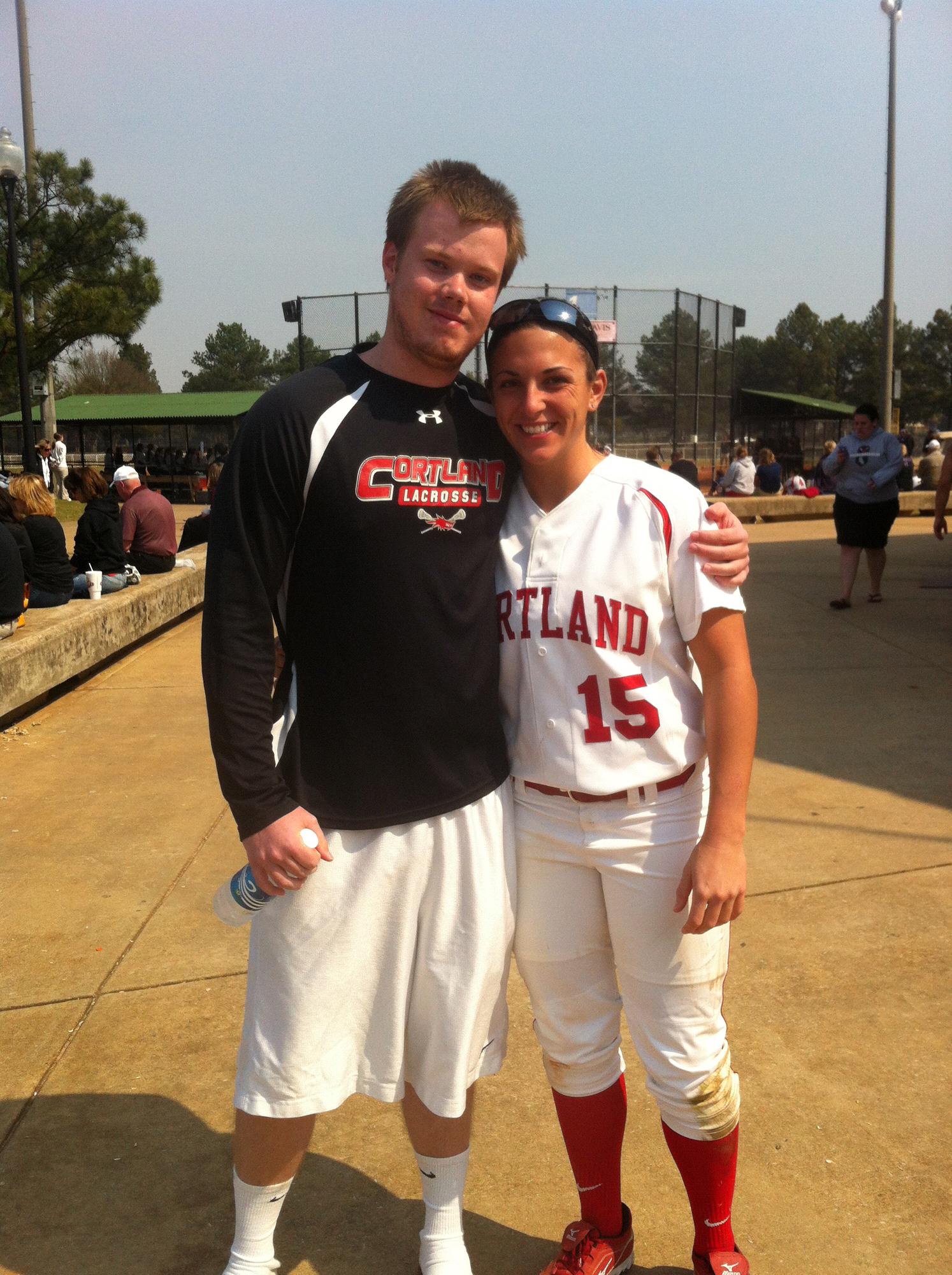 Pat traveled to Georgia our Junior year to watch me play!