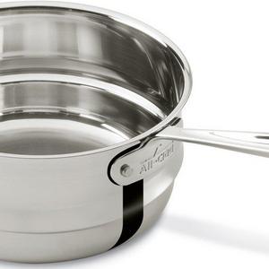 Groupe SEB - All-Clad 4703-DB Stainless Steel Dishwasher Safe Double Boiler Insert Cookware, 3-Quart, Silver