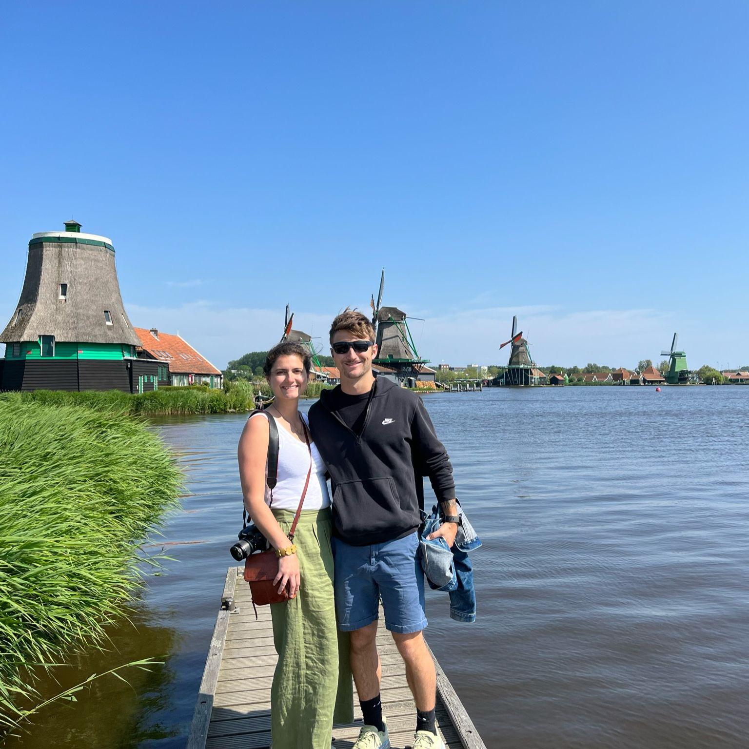 Visiting the neighborhood of Zaanse Schans outside of the Netherlands, Amsterdam in June 2023.