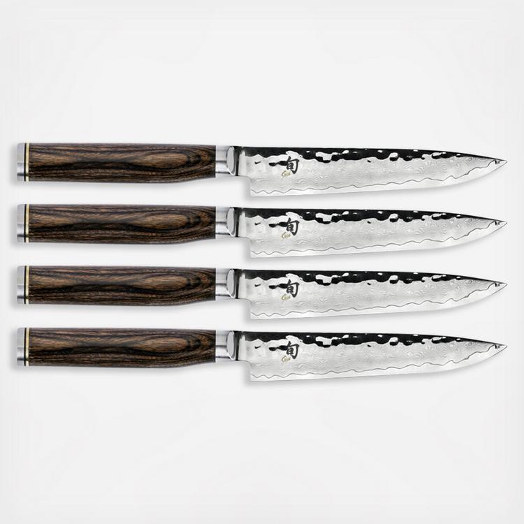 MICHELANGELO Kitchen Knife Set, 10 Piece with Nonstick Colored Coating,  Sharp Stainless Steel Kitchen Knife Set, 5 Patterned Knives & 5 Sheath  Covers
