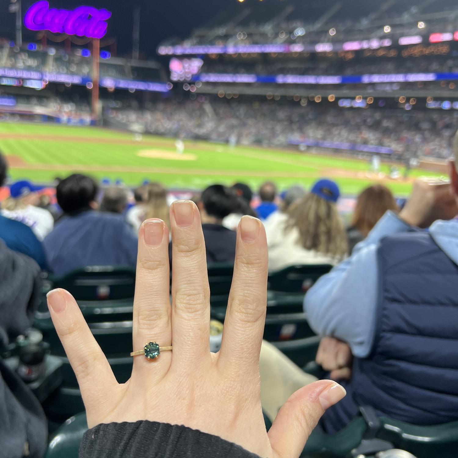 Ring's first Cubs game ⬡