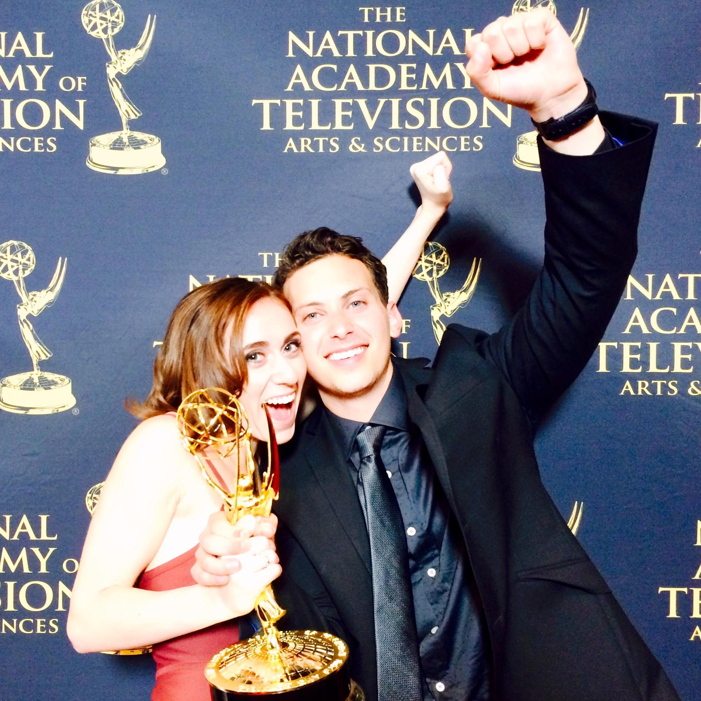 When we celebrated Brett's first Emmy win!