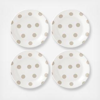 Deco Dot Salad Plate, Set of 4