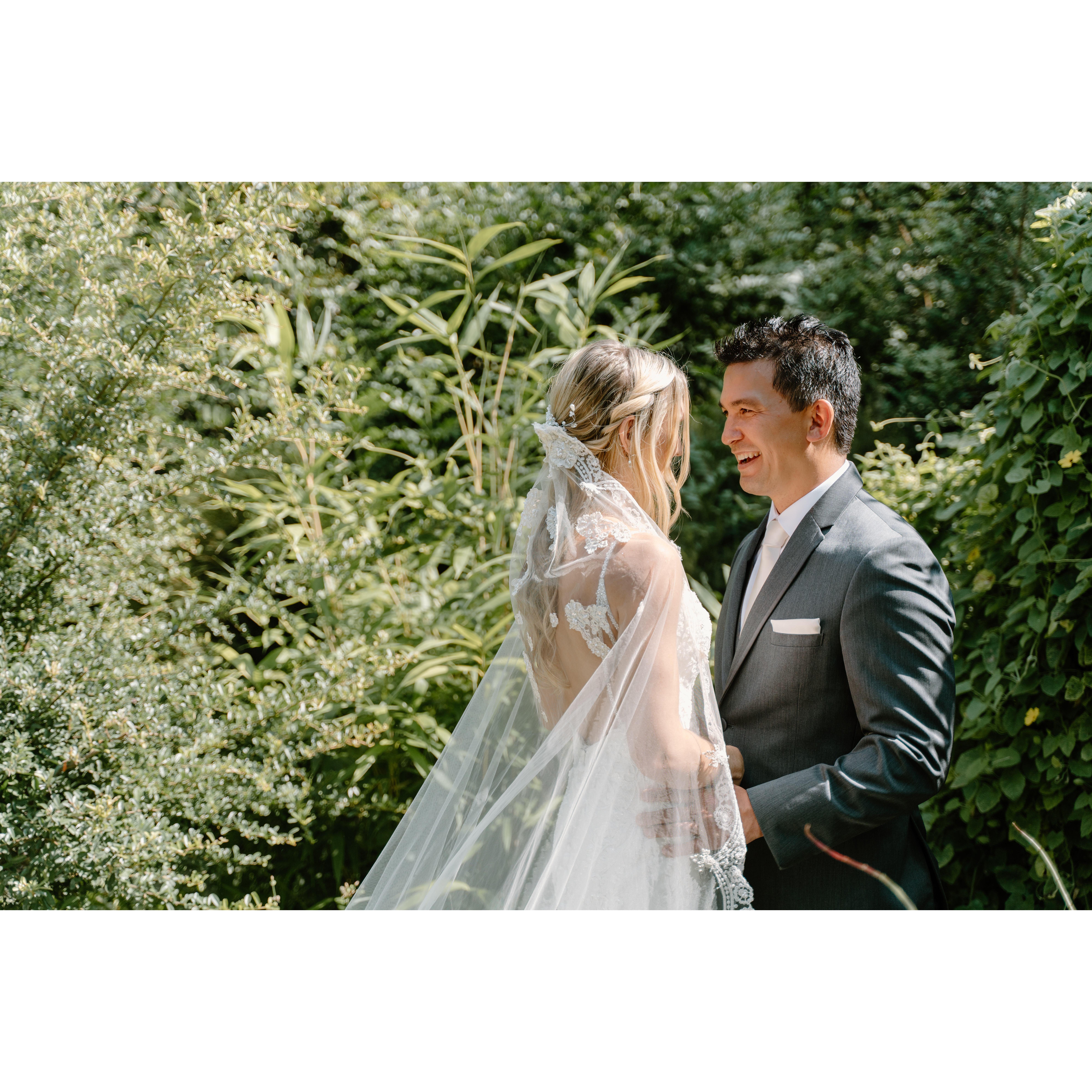 We snuck away before the ceremony for a first look