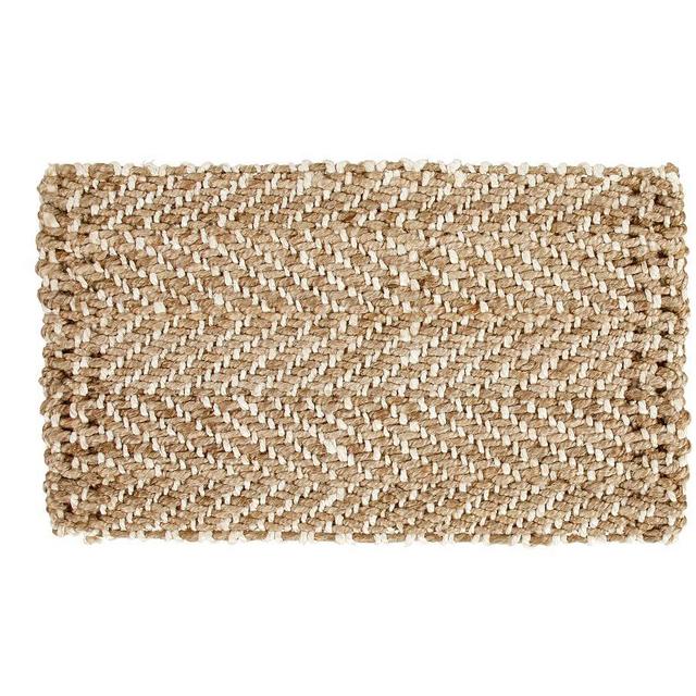 Herringbone Natural Fiber Doormat, 18 x 30", Natural