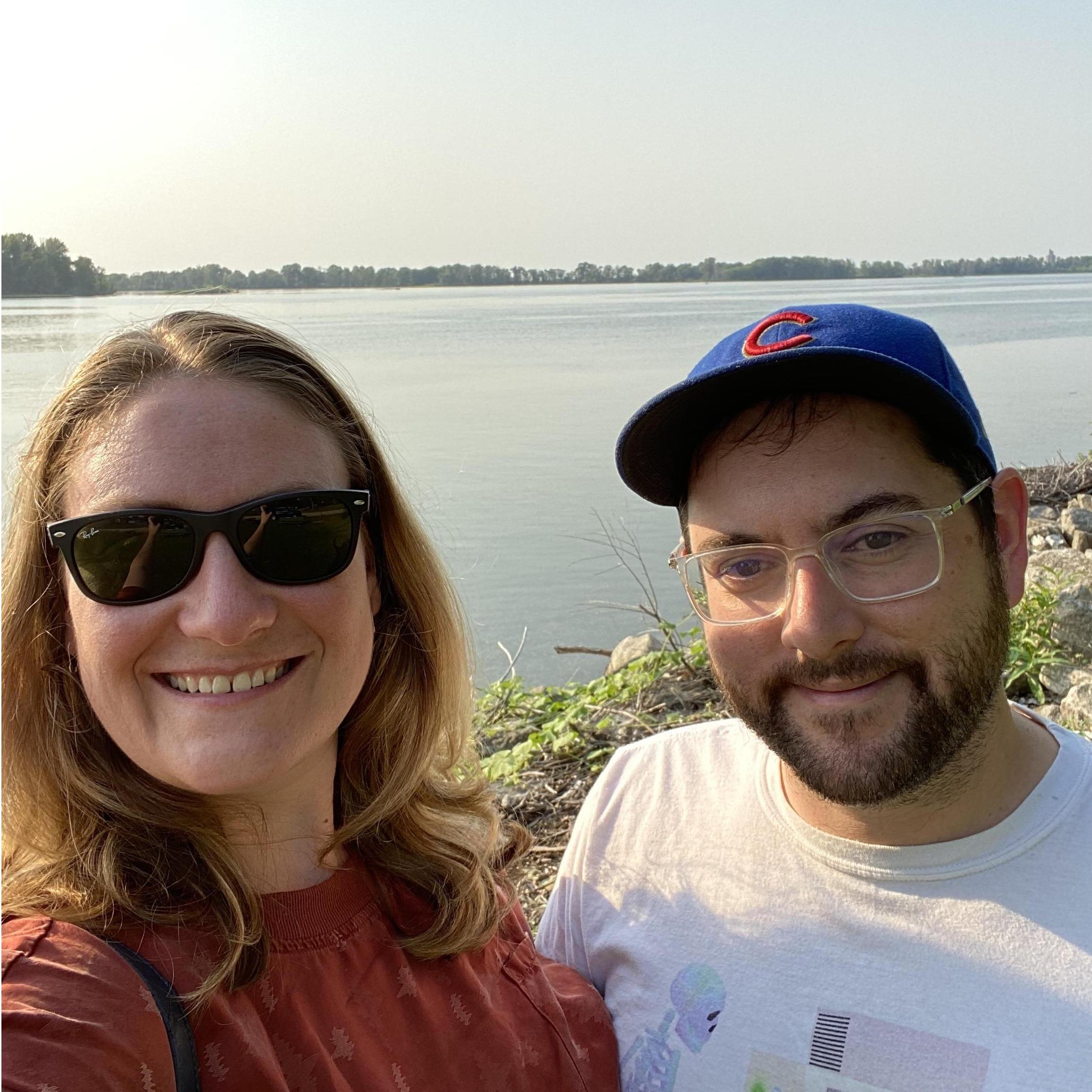 Abbe's first time seeing the Mississippi! Oquawka, IL on July 26, 2021.