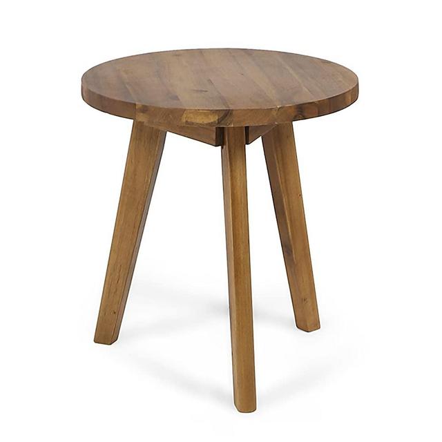 Christopher Knight Home 305360 Gino Outdoor Acacia Wood Side Table, Natural Finish