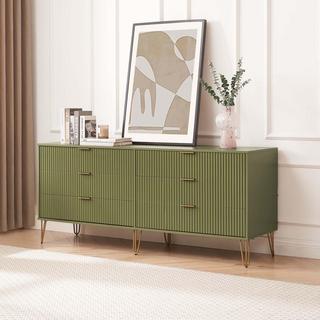 Dumbo Modern 6-Drawer Double Low Dresser