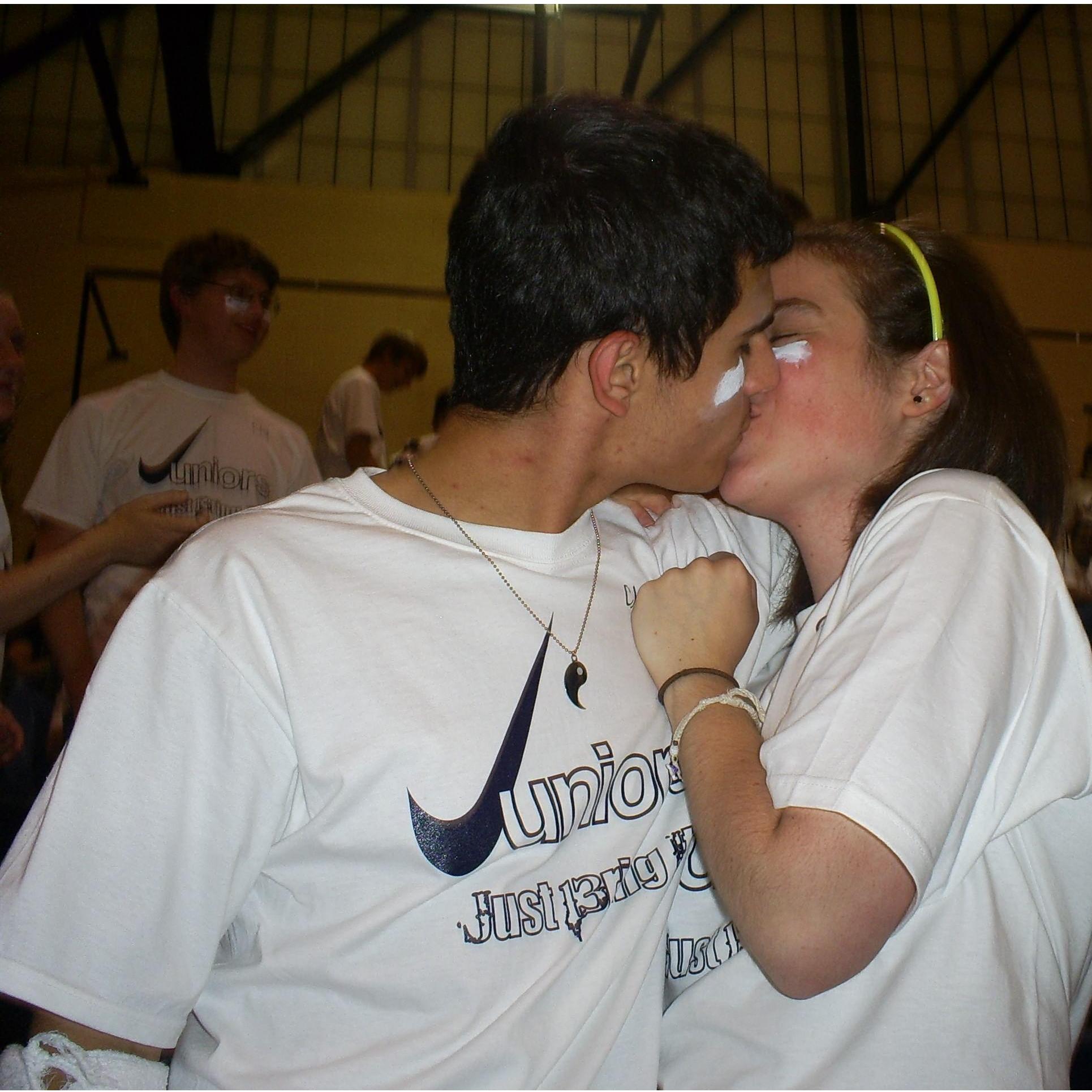BWG night 2011. P.S. if you look in the background you can see our best friend and officiant.