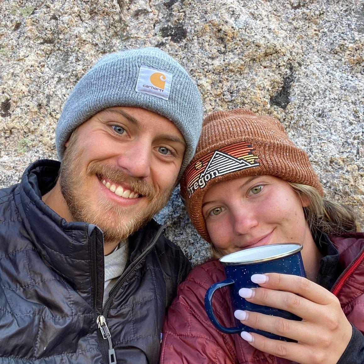 Our first morning waking up in the backcountry during our trip through the Wind River Range. (2024)