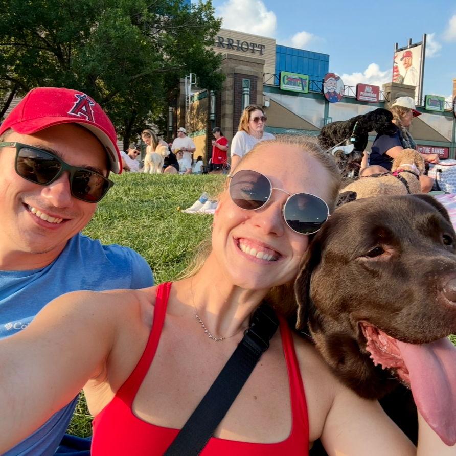 Bennie at the ballpark!