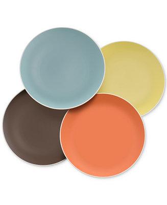 Pop Collection by Robin Levien 4-Pc. Accent Plate Set
