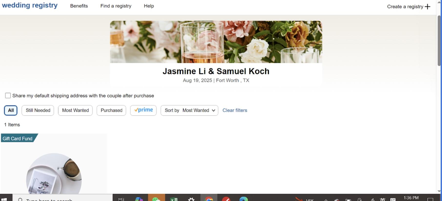 The Wedding Website of Jasmine Li and Samuel Koch