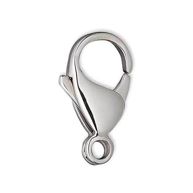 50pcs Adabele 304 Grade Surgical Stainless Steel 15mm (0.6 inch) Trigger Lobster Claw Clasps Strong Sturdy Hypoallergenic Connector for Craft Jewelry Making SJF12-2