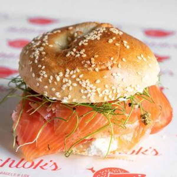 Bagel date at Schlok's