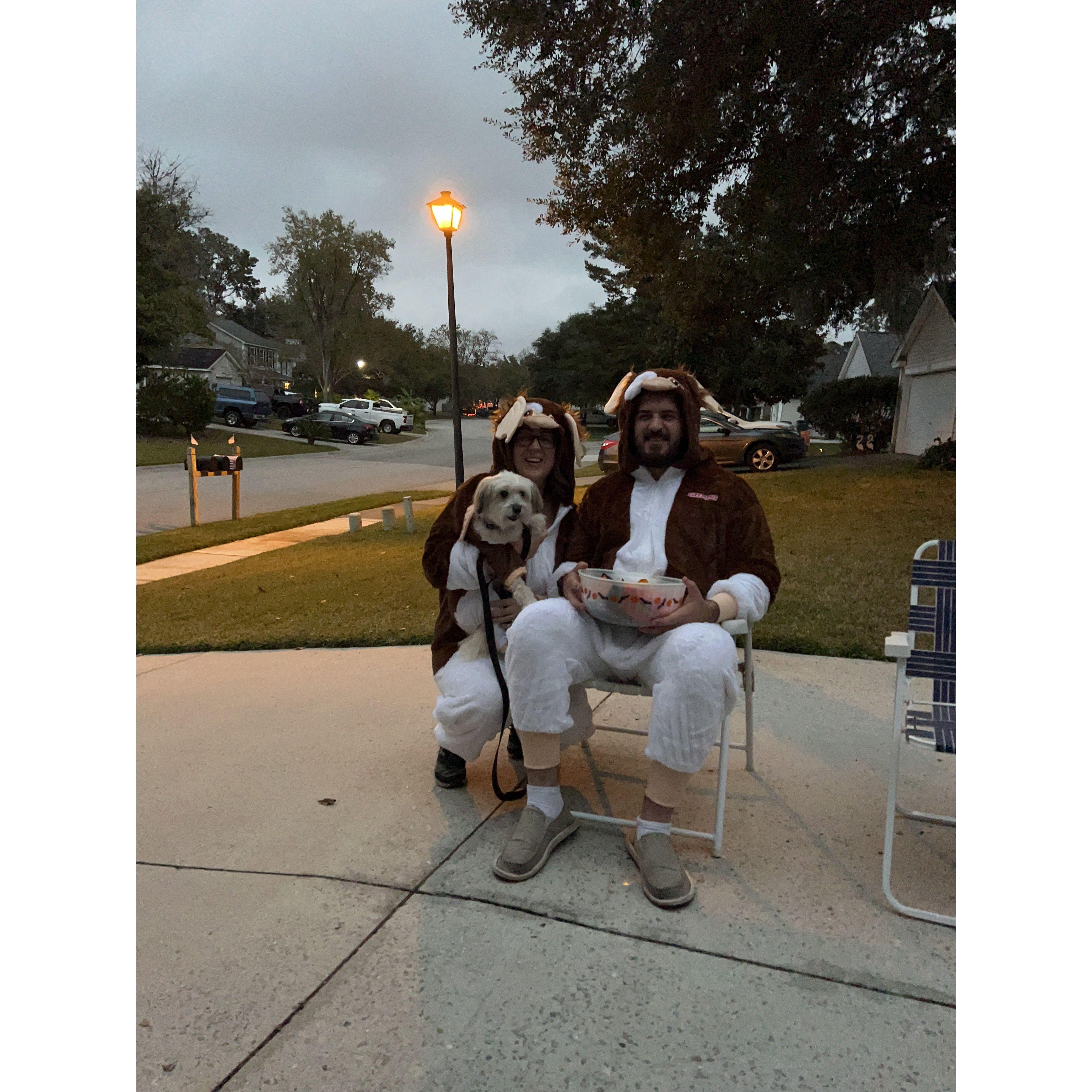 Our first Family Halloween - a family of Mogwais
