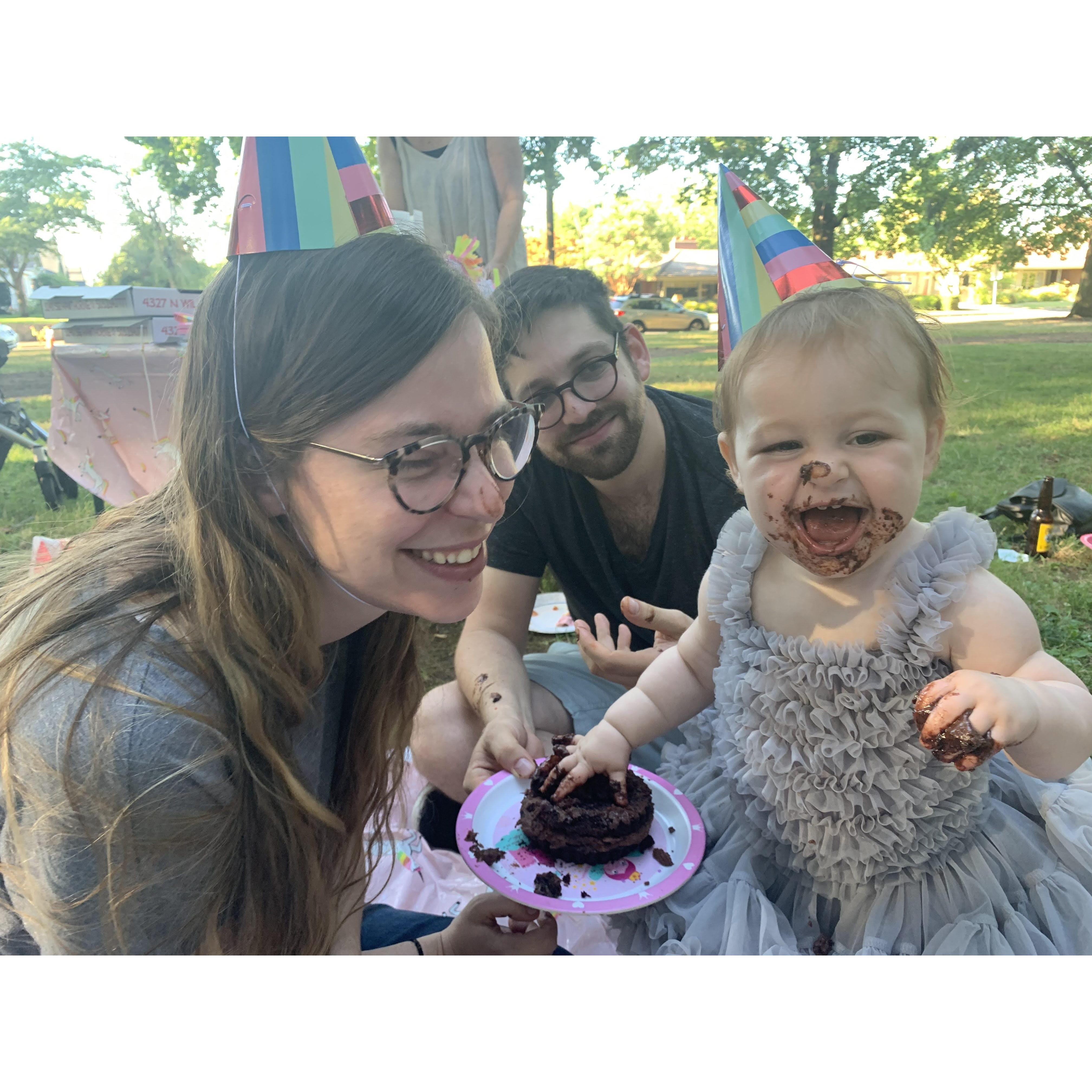 Georgia's First Birthday! August, 2020