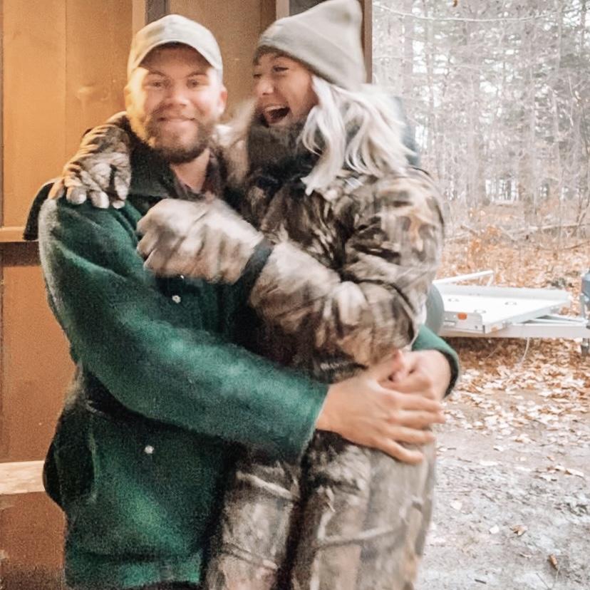 spending our first anniversary at hunting camp because andrew made the mistake of asking me to be his girlfriend during hunting season (11.28.20)