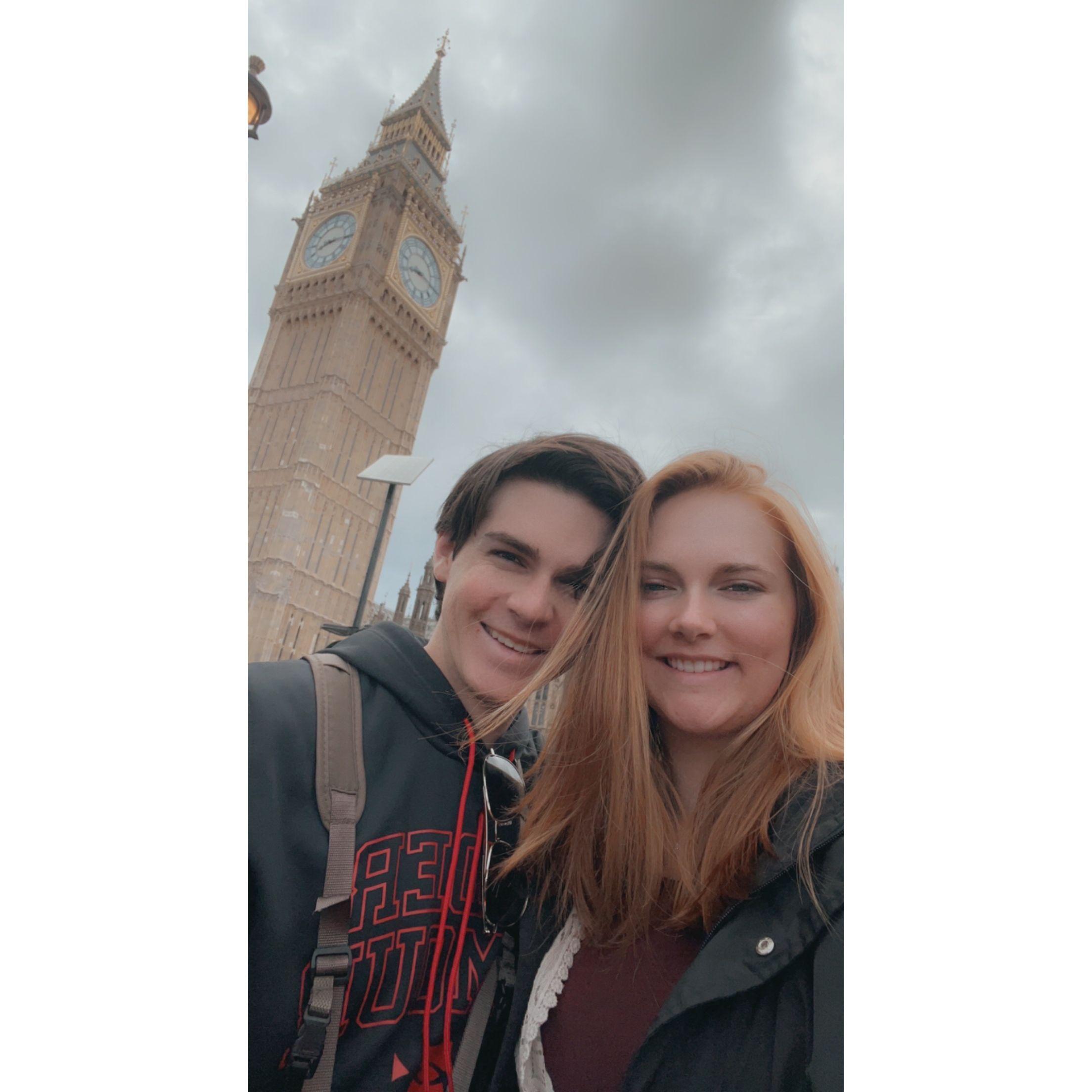 First experience in London with Austin. (First time out of the country over seas!)