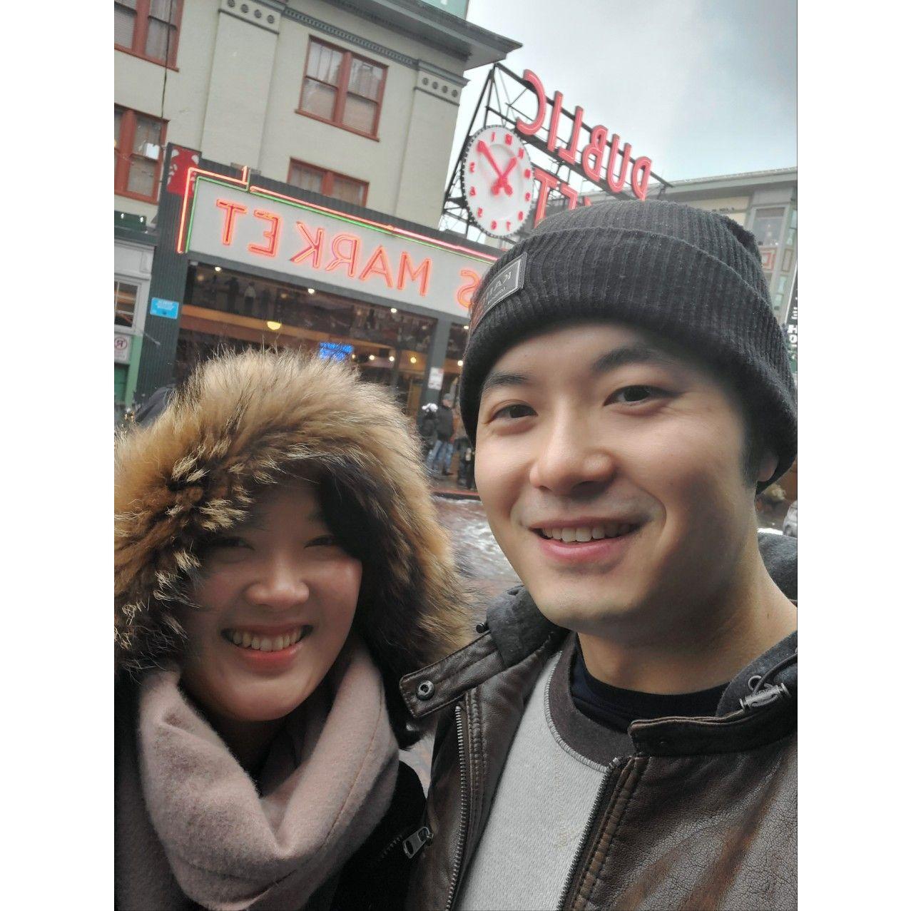 Sookyung visited Haoran in Seattle during Christmas season