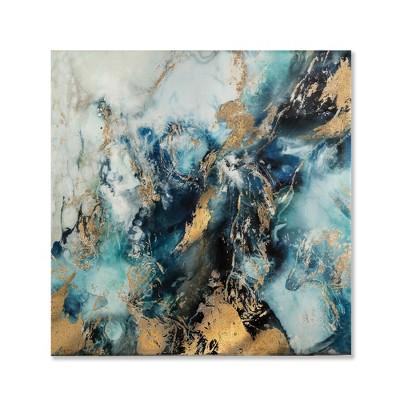 33"X33" High Gloss Marbled Unframed Wall Canvas - Project 62™