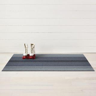 Block Stripe Shag Utility Mat