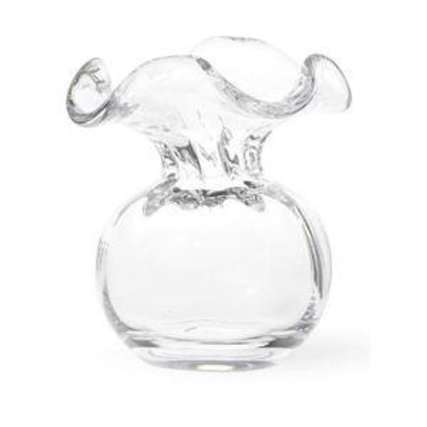 Vietri Home Decor Hibiscus Glass Bud Vase - Clear from John Dabbs Ltd.