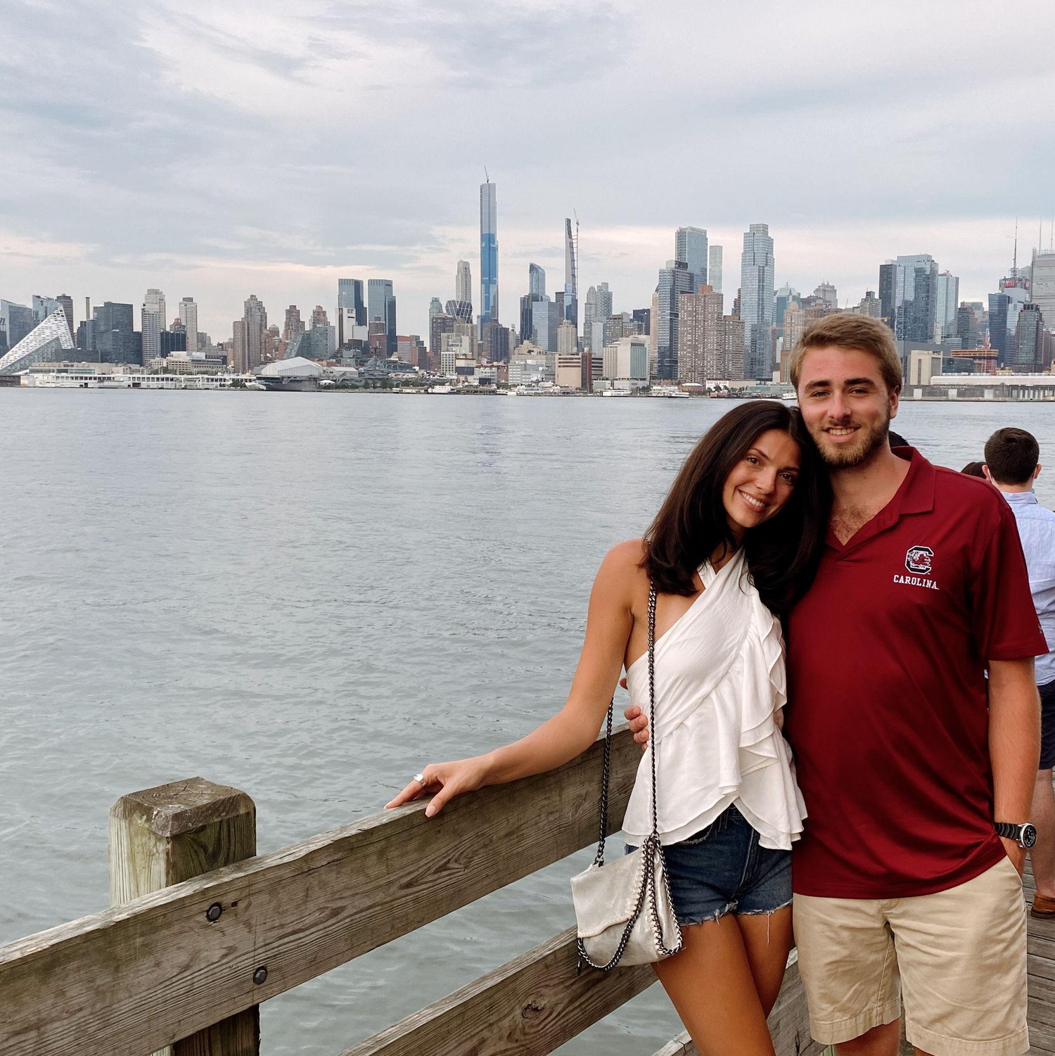 Dinner at Chart House overlooking the NYC skyline, August 2020