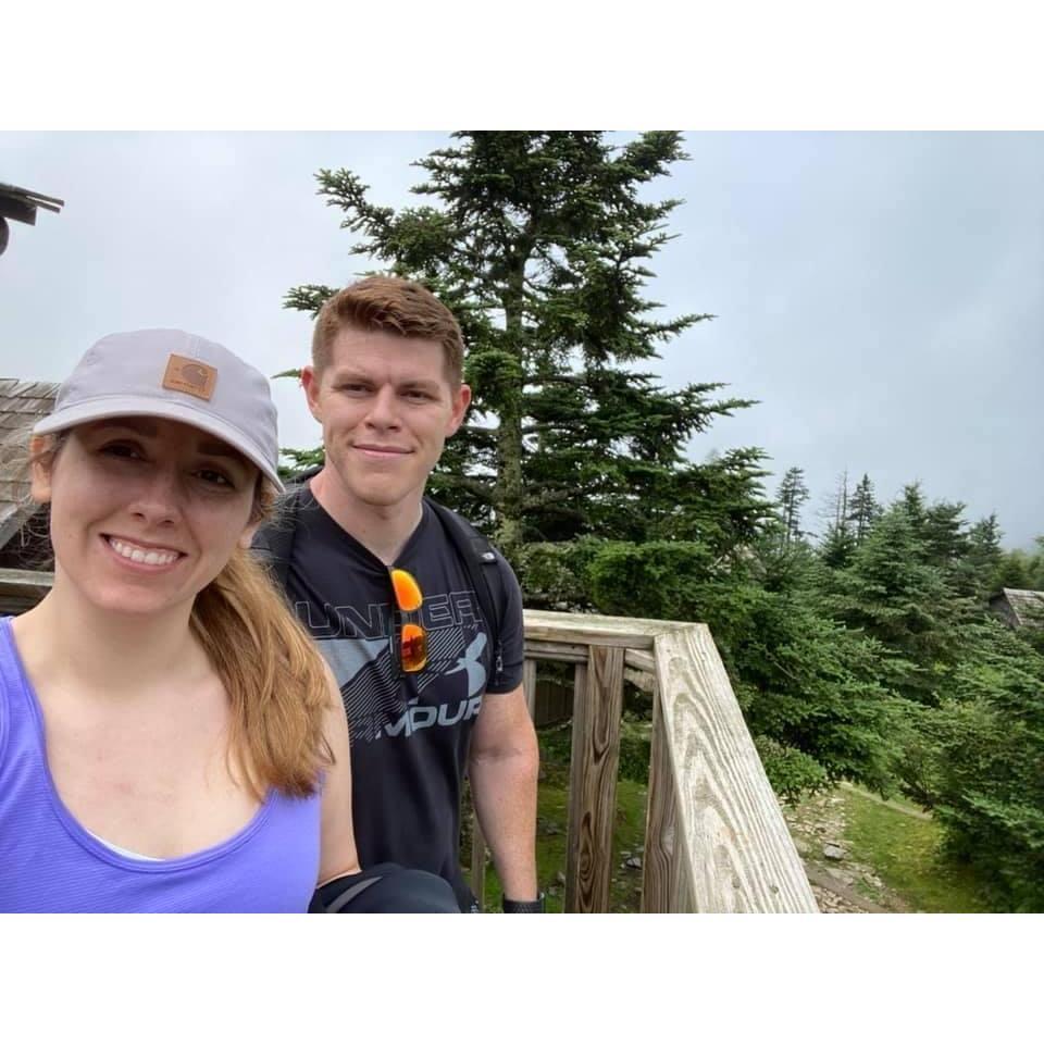Our first time summiting Mount LeConte together