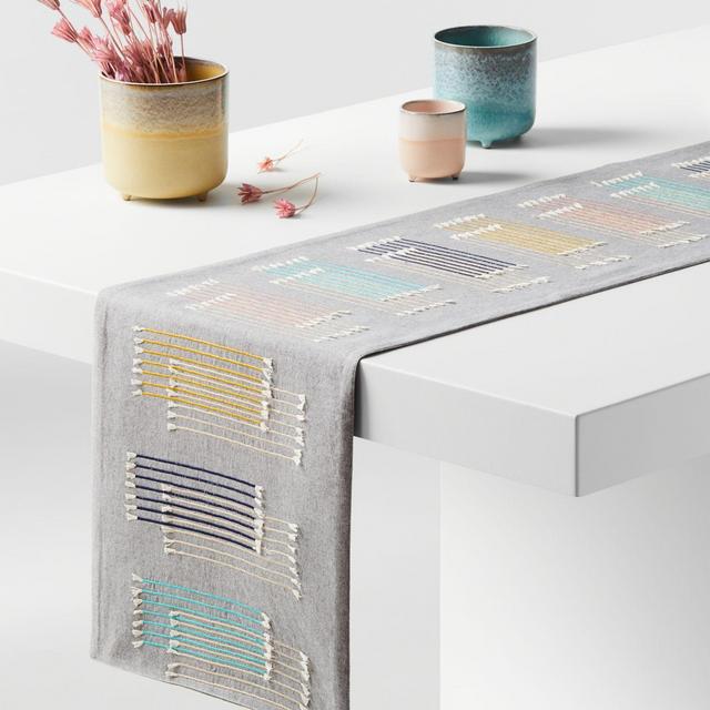 Taj 90" Embroidered Table Runner