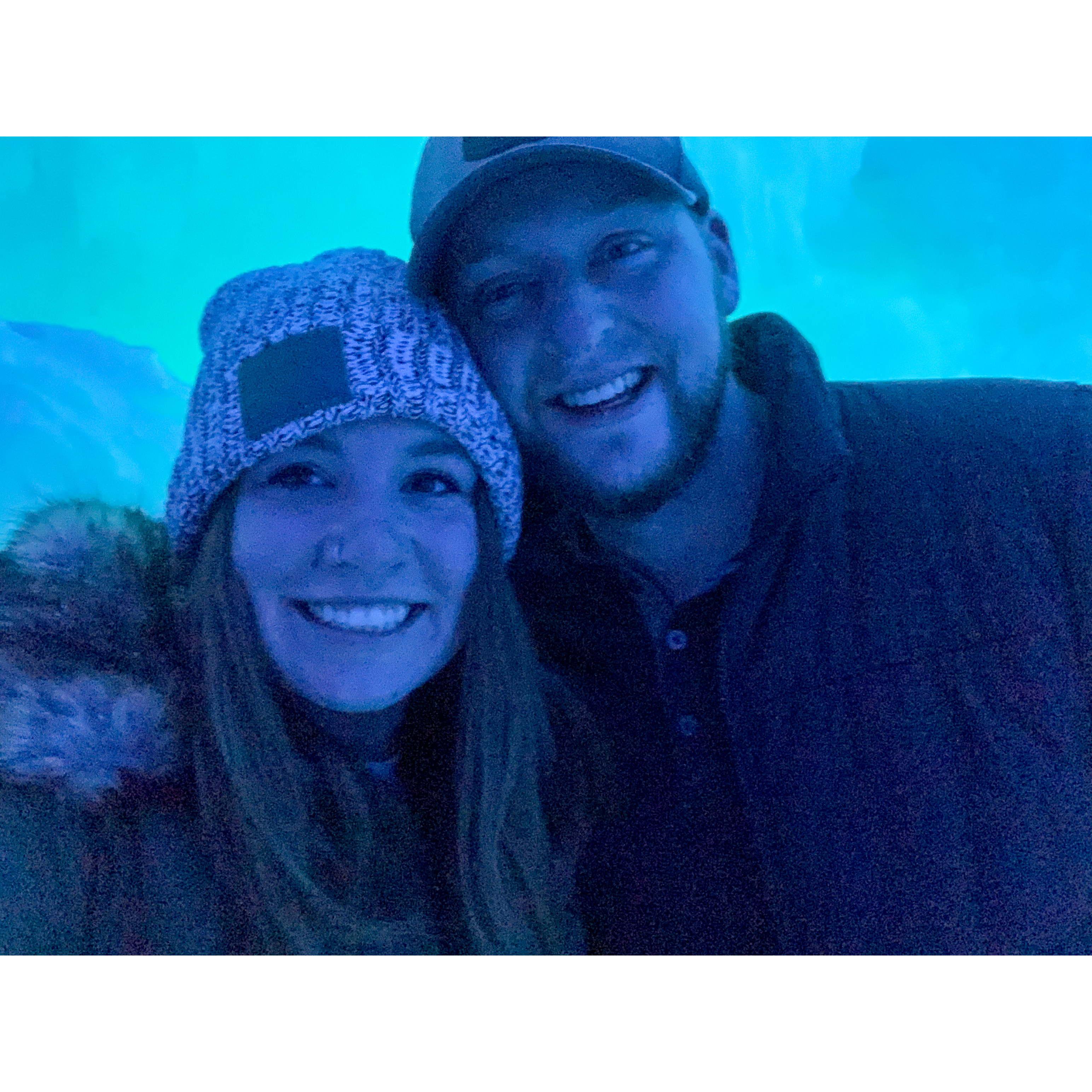 At the Ice Castles in Dillon, CO February 2021.
